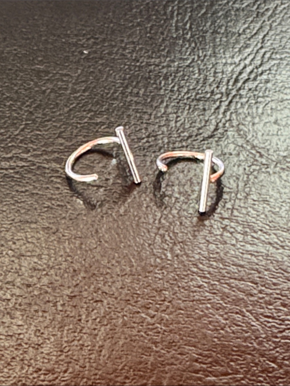 Minimalist Silver Bar Open Ring - Women's Accessory